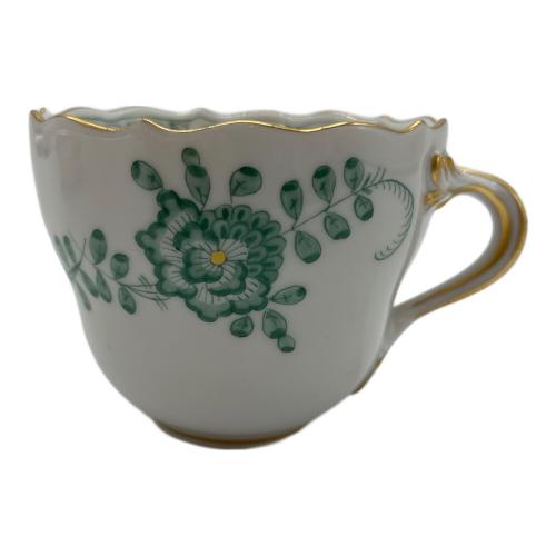 Meissen (マイセン) カップ&ソーサー デミタス/グリーン インドの華