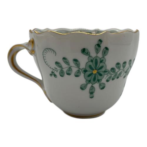 Meissen (マイセン) カップ&ソーサー デミタス/グリーン インドの華