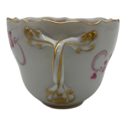 Meissen (マイセン) カップ&ソーサー デミタス/ピンク インドの華
