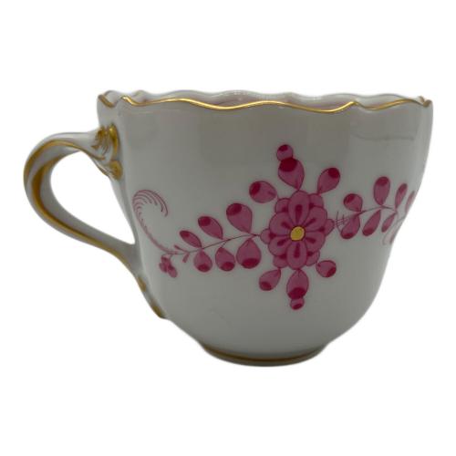 Meissen (マイセン) カップ&ソーサー デミタス/ピンク インドの華