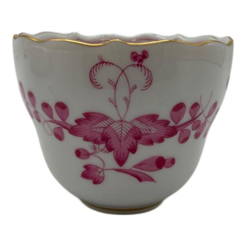 Meissen (マイセン) カップ&ソーサー デミタス/ピンク インドの華
