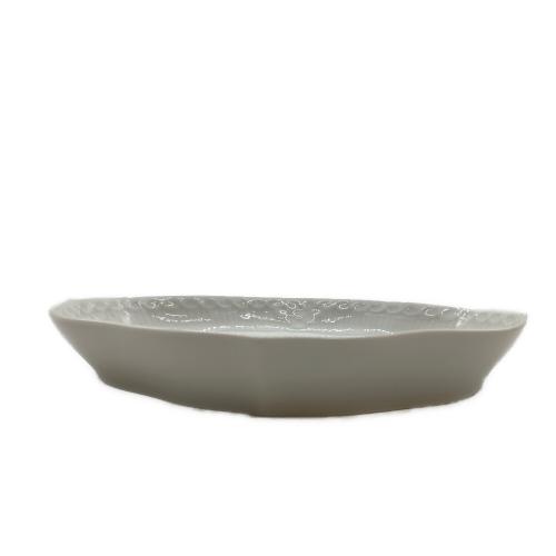ROYAL COPENHAGEN (ロイヤル・コペンハーゲン) オーバルプレート ホワイトフルーテッド・ハーフレース