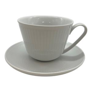 ROYAL COPENHAGEN (ロイヤル・コペンハーゲン) カップ&ソーサー ▲ ホワイトフルーテッド・ハーフレース