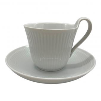 ROYAL COPENHAGEN (ロイヤル・コペンハーゲン) カップ&ソーサー ハイハンドルマグ ホワイトフルーテッド・プレイン