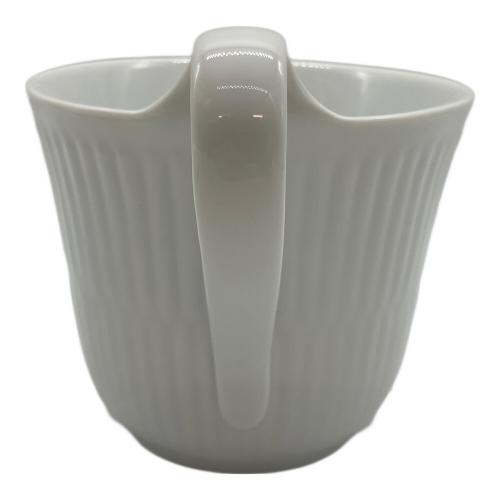 ROYAL COPENHAGEN (ロイヤル・コペンハーゲン) カップ&ソーサー ハイハンドルマグ ホワイトフルーテッド・プレイン