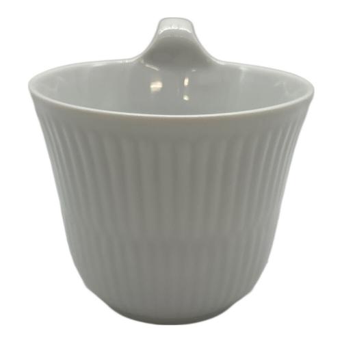 ROYAL COPENHAGEN (ロイヤル・コペンハーゲン) カップ&ソーサー ハイハンドルマグ ホワイトフルーテッド・プレイン