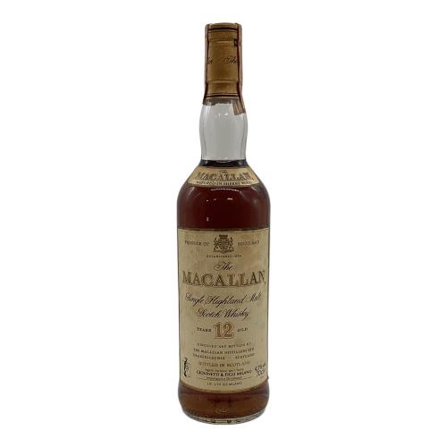 MACALLAN(マッカラン) マチュアード・イン・シェリーウッド 12年（イタリア向け）  旧ボトル ウィスキー700ml