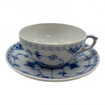 ROYAL COPENHAGEN (ロイヤル・コペンハーゲン) カップ&ソーサー ブルーフルーテッド・ハーフレース