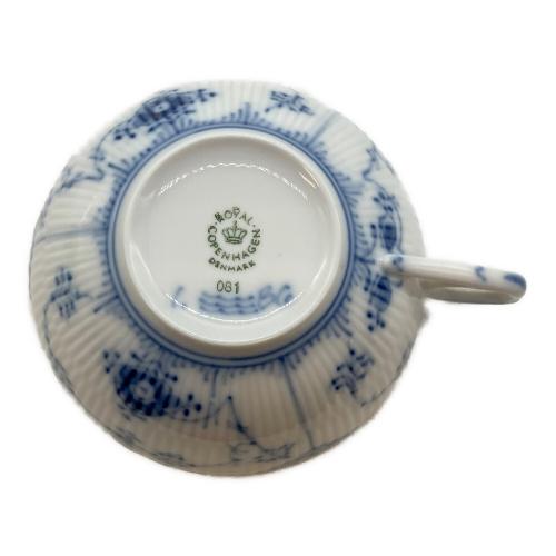 ROYAL COPENHAGEN (ロイヤル・コペンハーゲン) カップ&ソーサー ブルーフルーテッド・ハーフレース