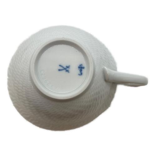 Meissen (マイセン) カップ&ソーサー 波の戯れホワイト