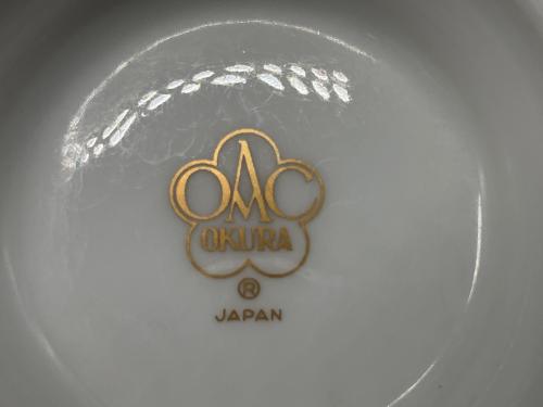大倉陶園 (オオクラトウエン) カップ&ソーサー 瑠璃片葉金蝕