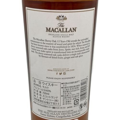 MACALLAN(マッカラン) スコッチウィスキー 12年 シェリーオーク 700ml