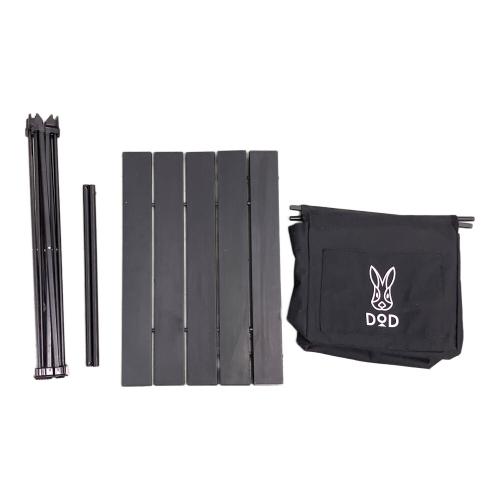 DOD (ディーオーディー) アウトドアテーブル ゴミ箱兼テーブル ブラック STEALTH X MINI