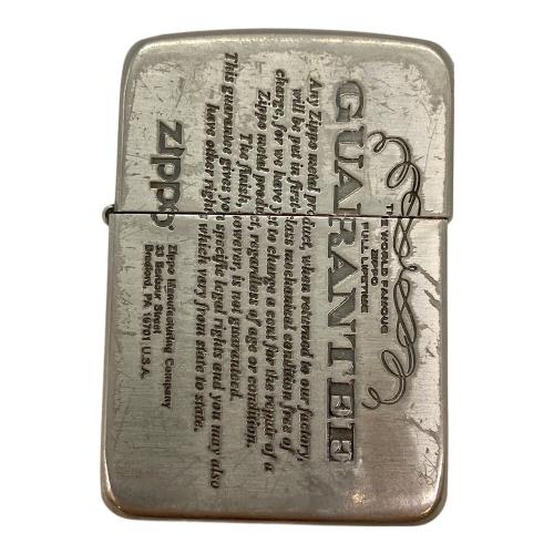 ZIPPO (ジッポ) ライター GUARANTEE/レプリカ 2012年1月製造