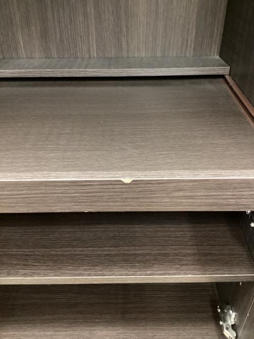 キッチンカウンター ダークブラウン