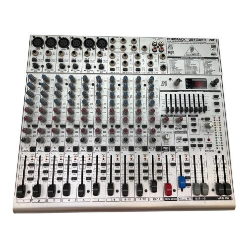 BEHRINGER PAミキサー EURORACK UB1832FX-PRO 通電確認のみ