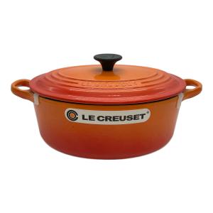 LE CREUSET (ルクルーゼ) 両手鍋 オレンジ ココット・オーバル