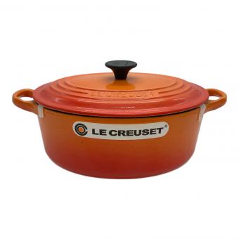 LE CREUSET (ルクルーゼ) 両手鍋 オレンジ ココット・オーバル