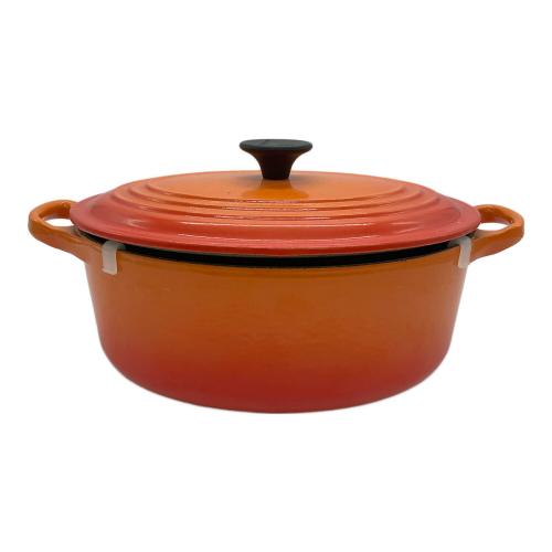 LE CREUSET (ルクルーゼ) 両手鍋 オレンジ ココット・オーバル