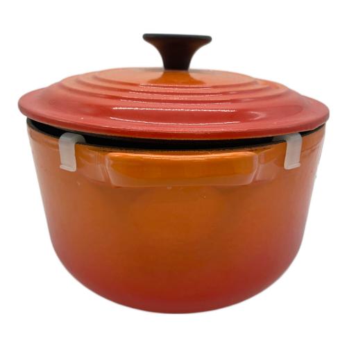 LE CREUSET (ルクルーゼ) 両手鍋 オレンジ ココット・オーバル