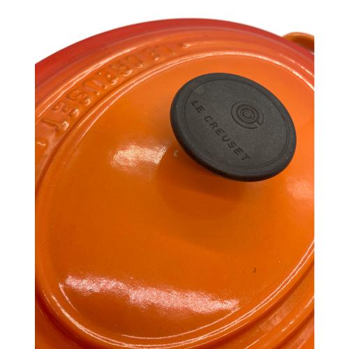 LE CREUSET (ルクルーゼ) 両手鍋 オレンジ ココット・オーバル