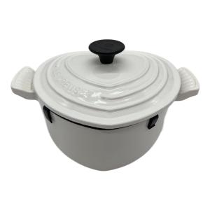 LE CREUSET (ルクルーゼ) 両手鍋 12×25×18 ホワイト ココット・ダムール