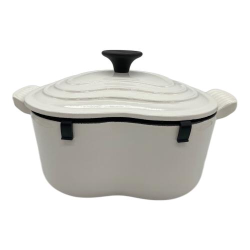 LE CREUSET (ルクルーゼ) 両手鍋 12×25×18 ホワイト ココット・ダムール