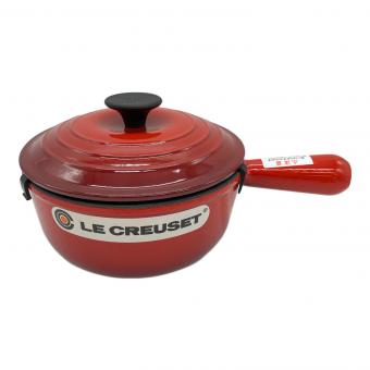 LE CREUSET (ルクルーゼ) 片手鍋 18cm チェリーレッド ソースパン