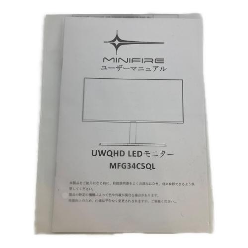 MINIFIRE(ミニファイアー) 曲面ゲーミングモニター MFG34C5QL 34インチ UWQHD Fast VA