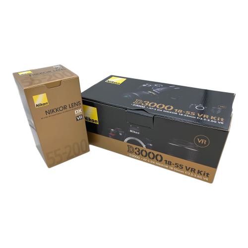 Nikon (ニコン) 一眼レフカメラ・レンズセット D3000 ダブルズームキット