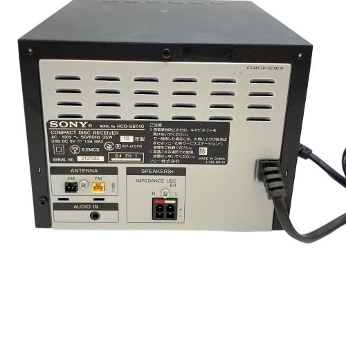 SONY (ソニー) システムステレオ HCD-SBT40 2016年製