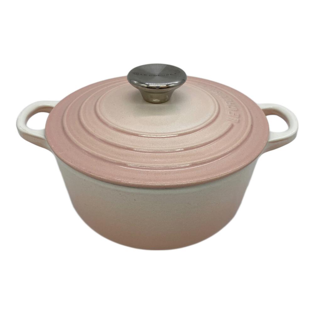 LE CREUSET (ルクルーゼ) 両手鍋 18㎝ ピンク｜トレファクONLINE