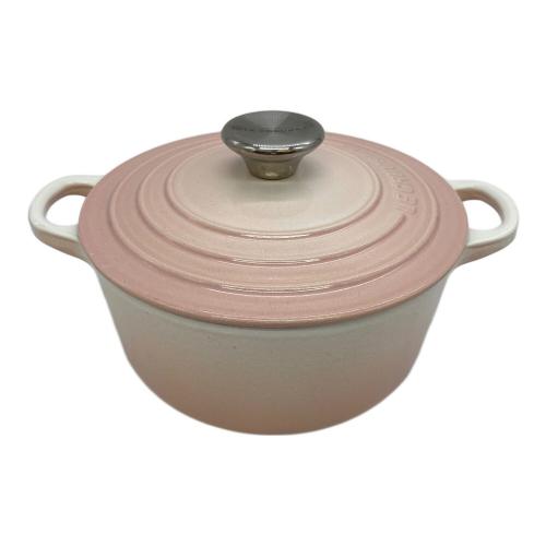LE CREUSET (ルクルーゼ) 両手鍋 18㎝ ピンク