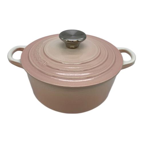 LE CREUSET (ルクルーゼ) 両手鍋 18㎝ ピンク