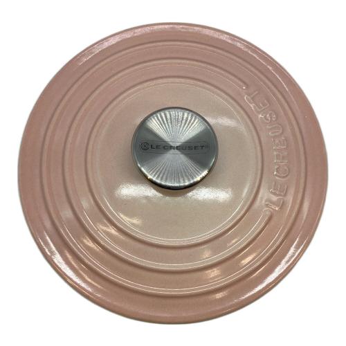 LE CREUSET (ルクルーゼ) 両手鍋 18㎝ ピンク