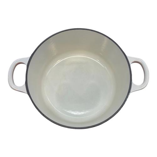 LE CREUSET (ルクルーゼ) 両手鍋 18㎝ ピンク