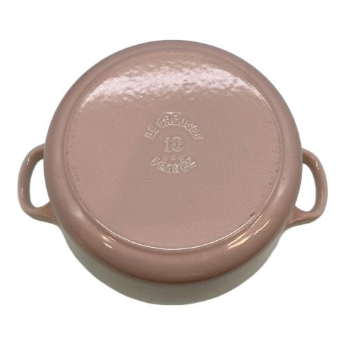 LE CREUSET (ルクルーゼ) 両手鍋 18㎝ ピンク