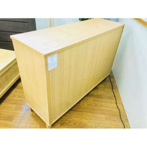 無印良品 キャビネット ナチュラル 3枚扉 オーク材
