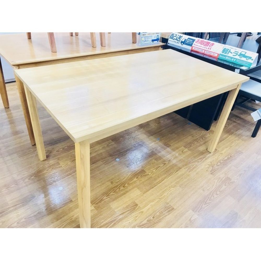無印良品 ダイニングテーブル ナチュラル タモ材｜トレファクONLINE