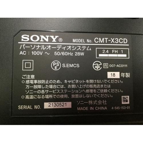 SONY マルチコネコトCD/ラジオコンポ CMT-X3CD 2018年製 2130521 CMT-X3CD 2018年製