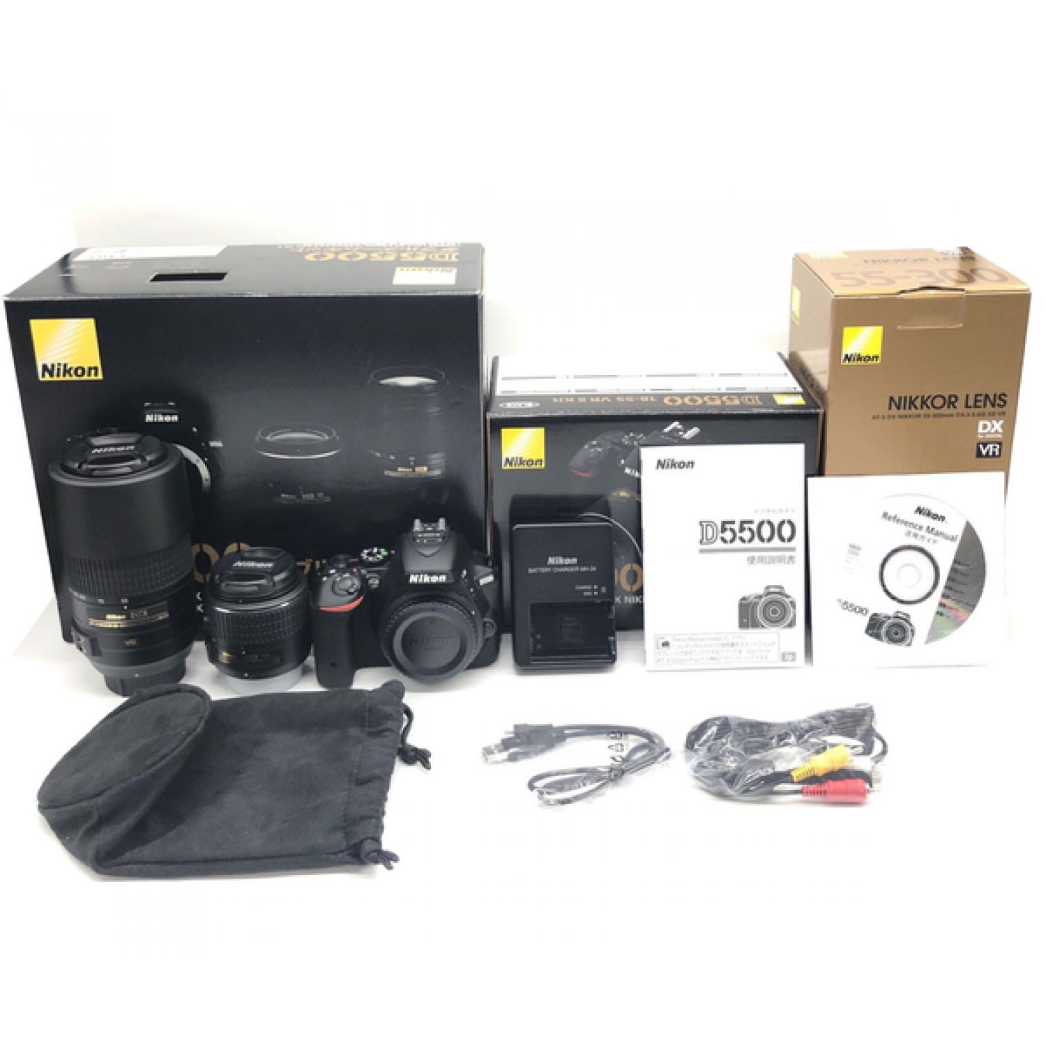 Nikon ニコン 一眼レフカメラ D5500 D5500 レンズ2本セット トレファクonline