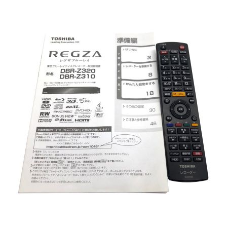 TOSHIBA (トウシバ) Blu-rayレコーダー DBR-Z310 2013年製 2番組 500GB HDMI端子×1 K013650166 DBR-Z310