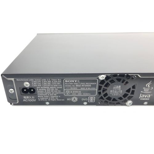 SONY (ソニー) Blu-rayレコーダー BDZ-AT350S 2012年製 1番組 500GB HDMI端子×1 1239327 BDZ-AT350S　2012年製