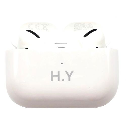 Apple (アップル) AIR POD PRO PWP22J/A GX4CDQPRLKKT ワイヤレスイヤホン イニシャル入（Ｈ.Ｙ）