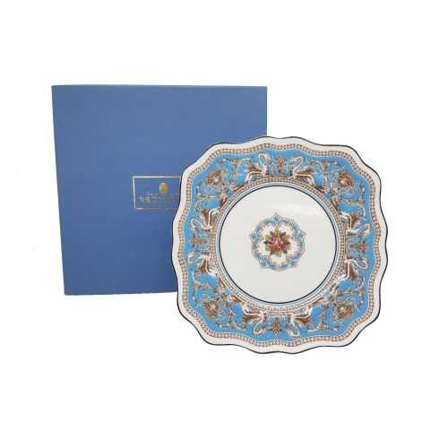 Wedgwood (ウェッジウッド) プレート スクエアプレート 　フロレンティーン・ターコイズ