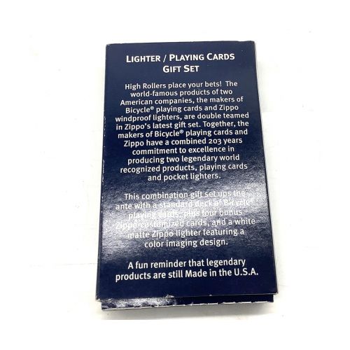 ZIPPO (ジッポ) ZIPPO made in USA. トランプロゴ