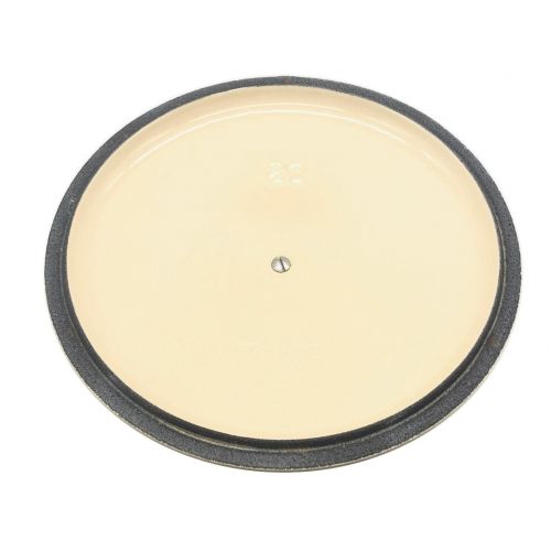 LE CREUSET 両手鍋 アイボリー