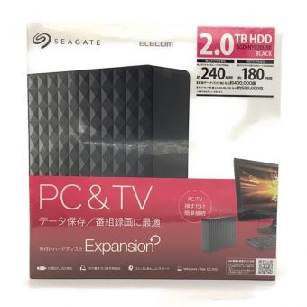 ELECOM (エレコム) 外付ケハードディスク 2.0TB SGD-NY020UBK