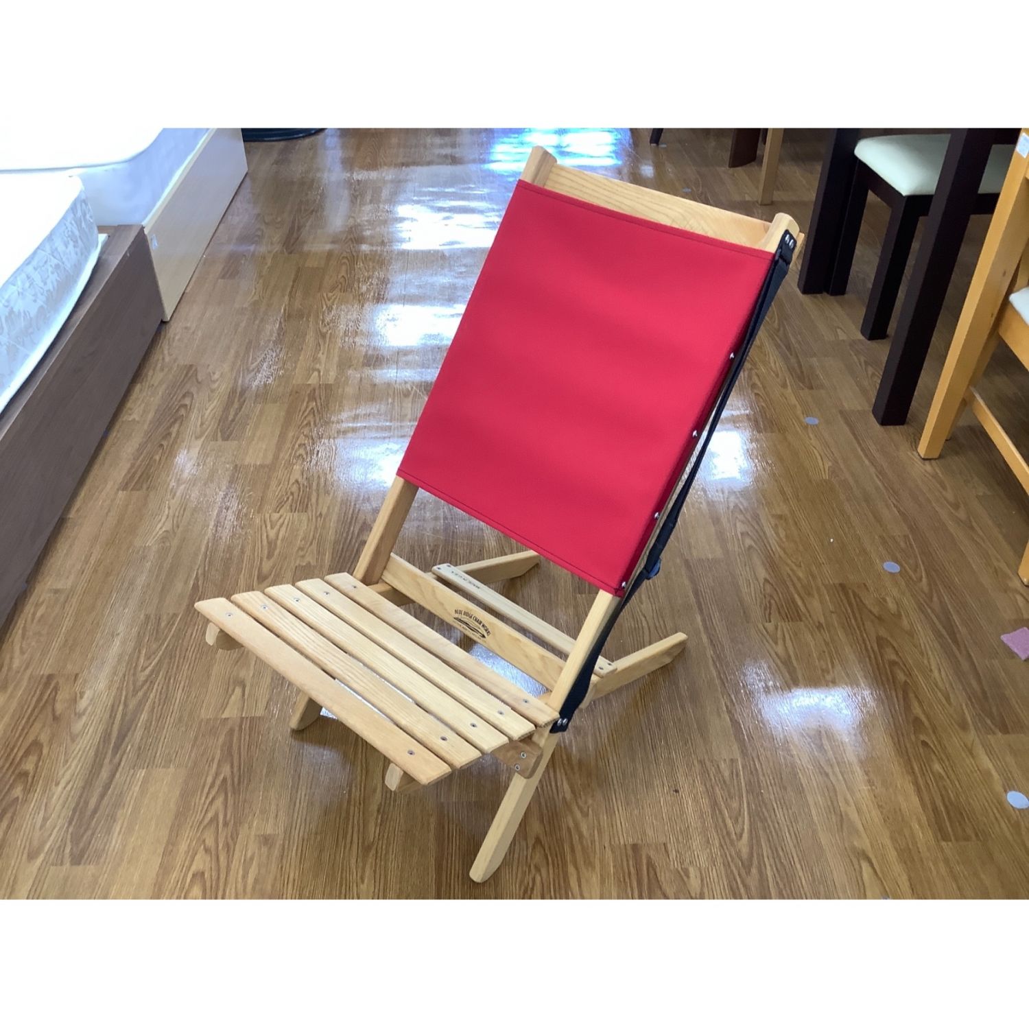 BlueRidgeChairWorks フェスティバルチェア レッド コンパクト収納 タモ材｜トレファクONLINE