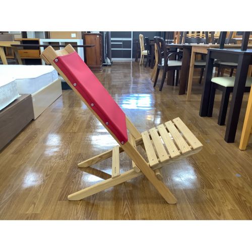 BlueRidgeChairWorks フェスティバルチェア レッド コンパクト収納 タモ材｜トレファクONLINE